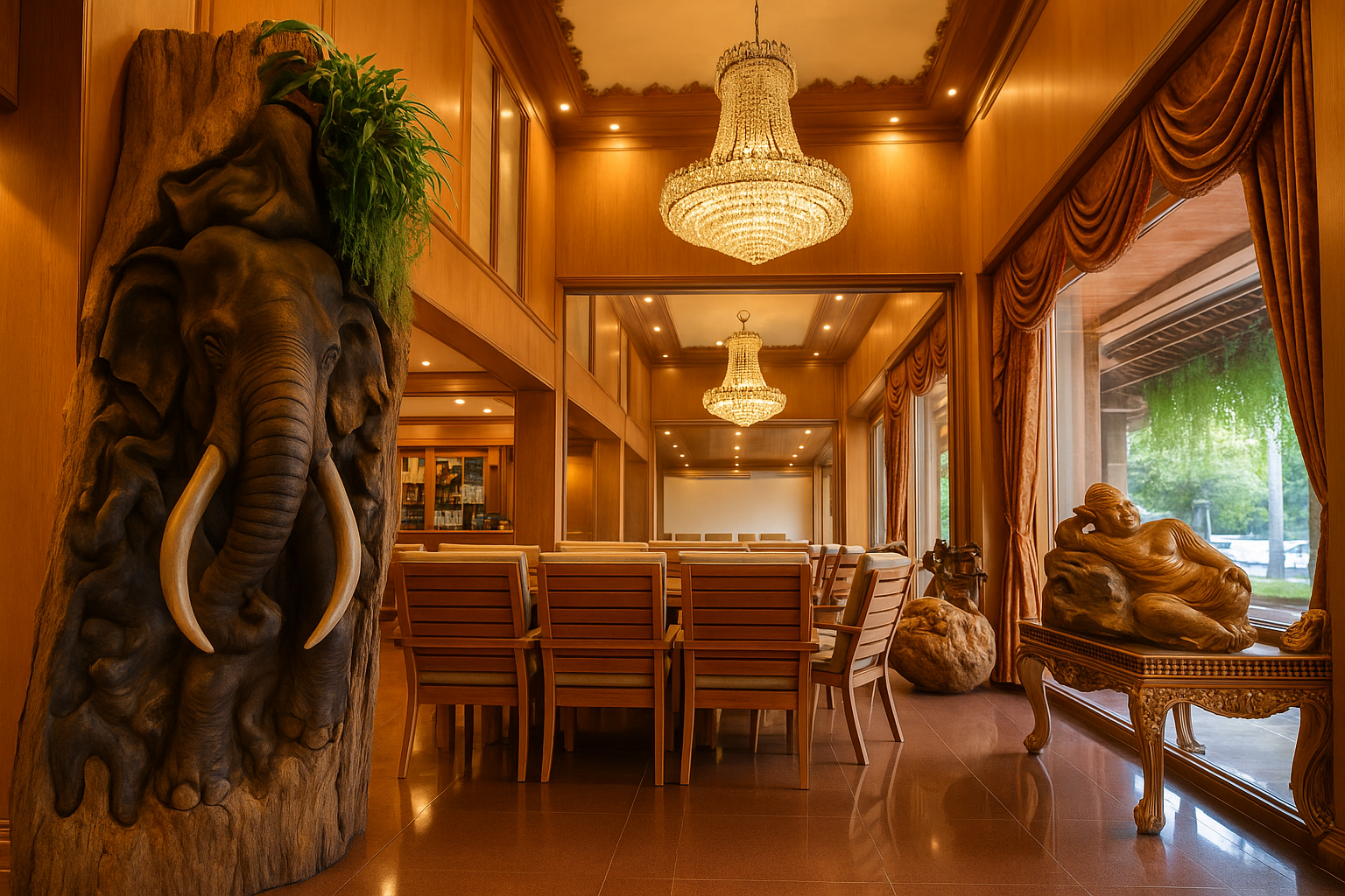 Thai antique wood decoration